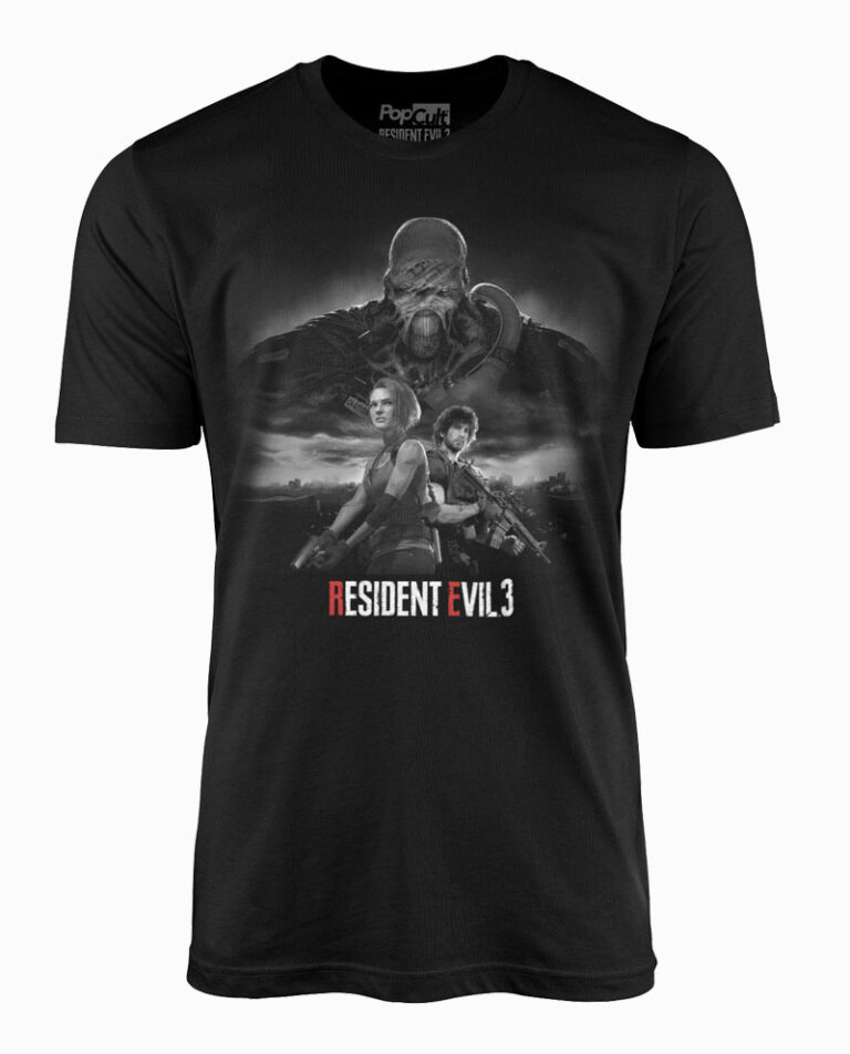 Resident Evil 3 Remake Black T-Shirt | Pop Cult - Officially