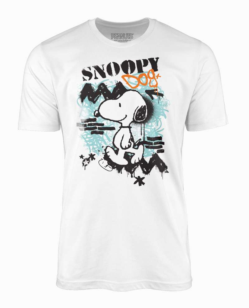 Snoopy Graffiti White T-Shirt | Cult - Officially Apparel Accessories