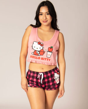 Nissin Cup Noodles X Hello Kitty Climbing Girls Crop T-Shirt